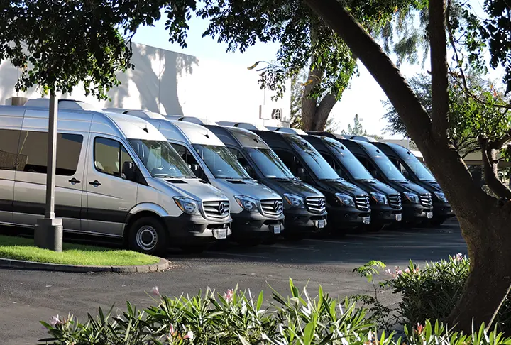 Modern Sprinter van fleet