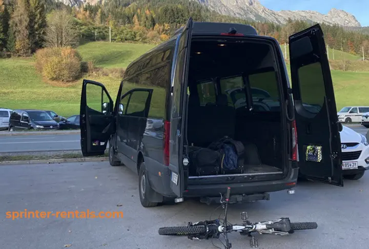 Sprinter passenger van for rent in Munich, Germany — explore the Bavarian Alps