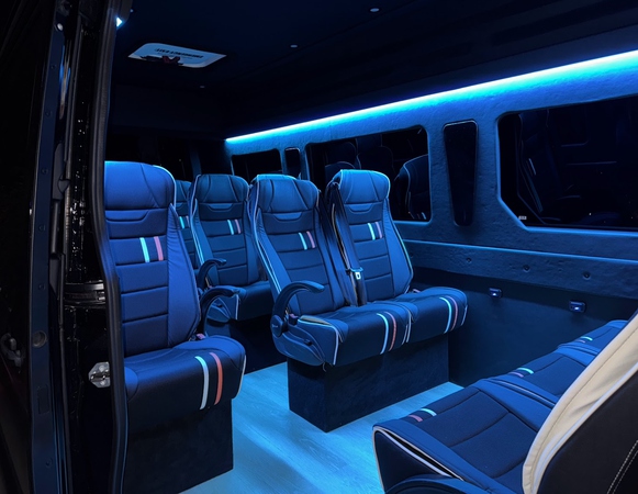 15-passenger luxury Sprinter van rental in Charlotte, NC