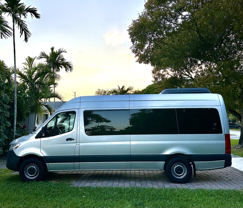 Sprinter van exterior parked in Miami