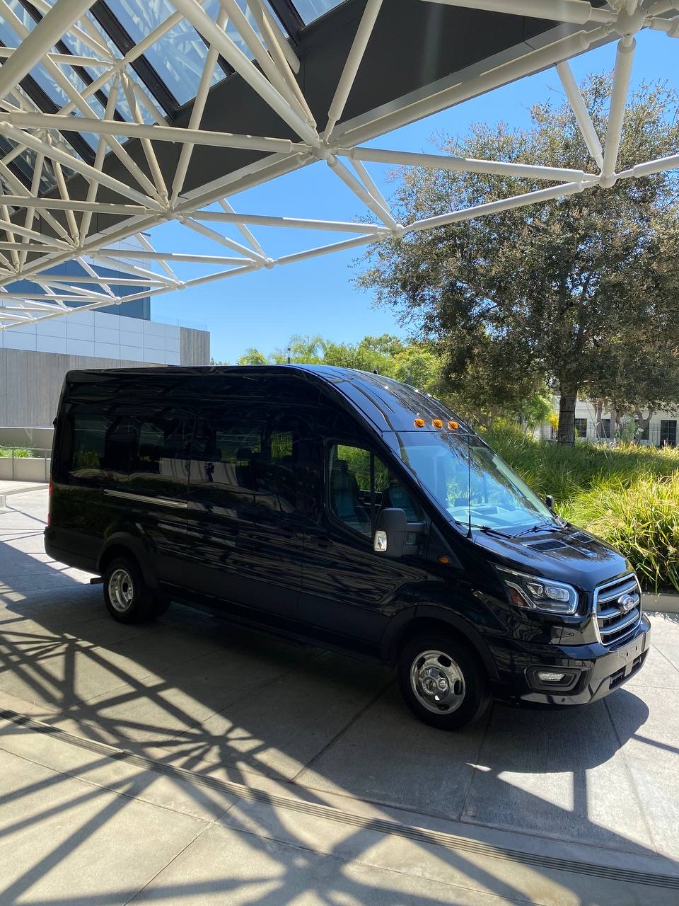 Black 15-passenger van available for rent in Richmond, VA near RIC airport