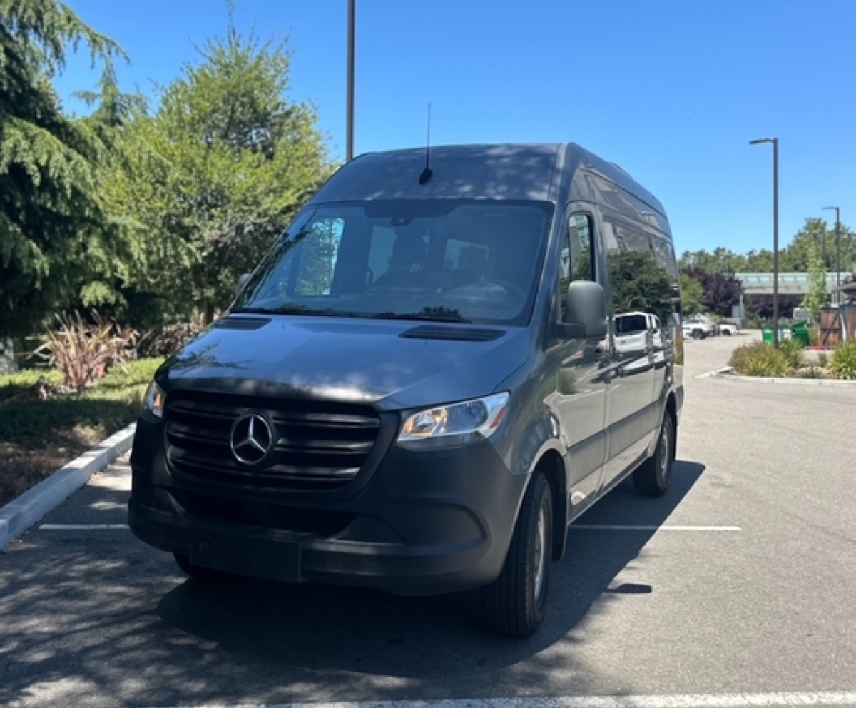 2024 Mercedes-Benz Sprinter 12-seater van for rent in San Bernardino, CA