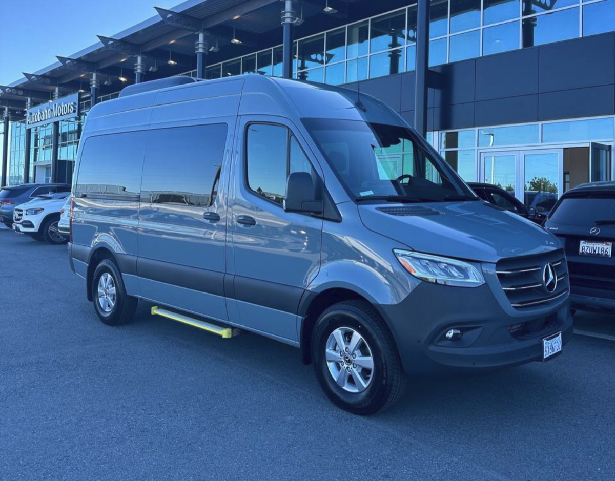 Mercedes-Benz Sprinter passenger van for rent near Ontario International Airport, California