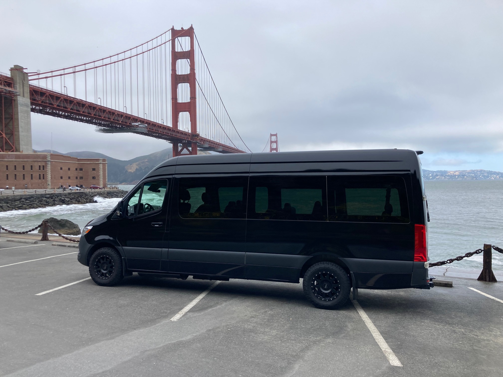 Sprinter van for group travel in San Francisco