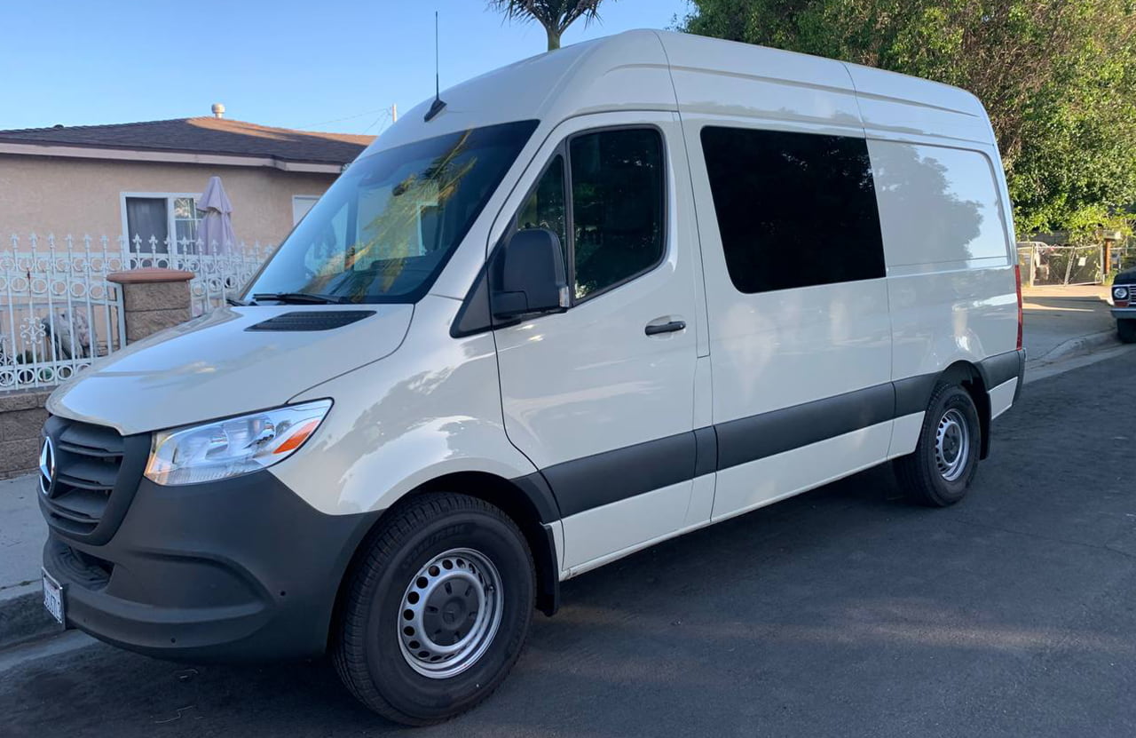 5 seater Crew Cargo sprinter van rental