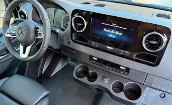 Sprinter van interior Cockpit