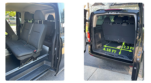 Mercedes-Benz Metris Minivan Van seats and cargo space