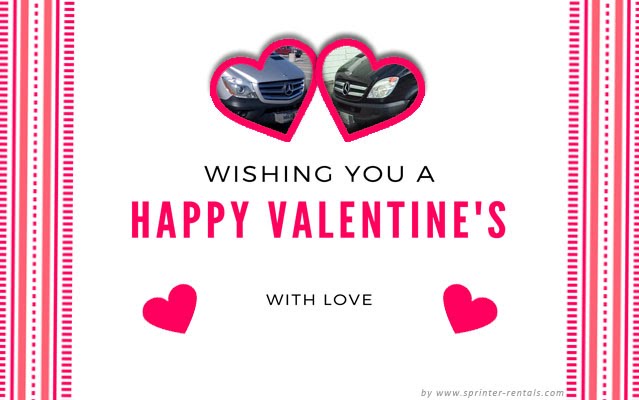 Sprinter Van Valentine's card