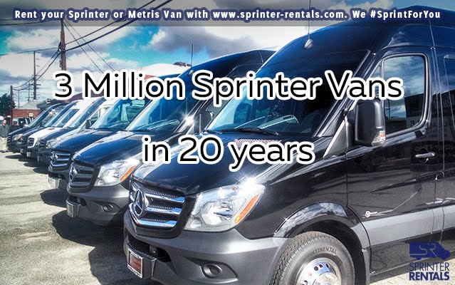 3 million Sprinter Vans sold for 20 years